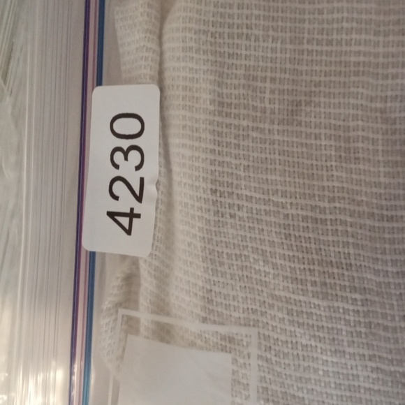 Flax  White Blouse with Cuffed Sleeves and 3/4 Length Lagenlook Linen Size P/S - Picture 12 of 12